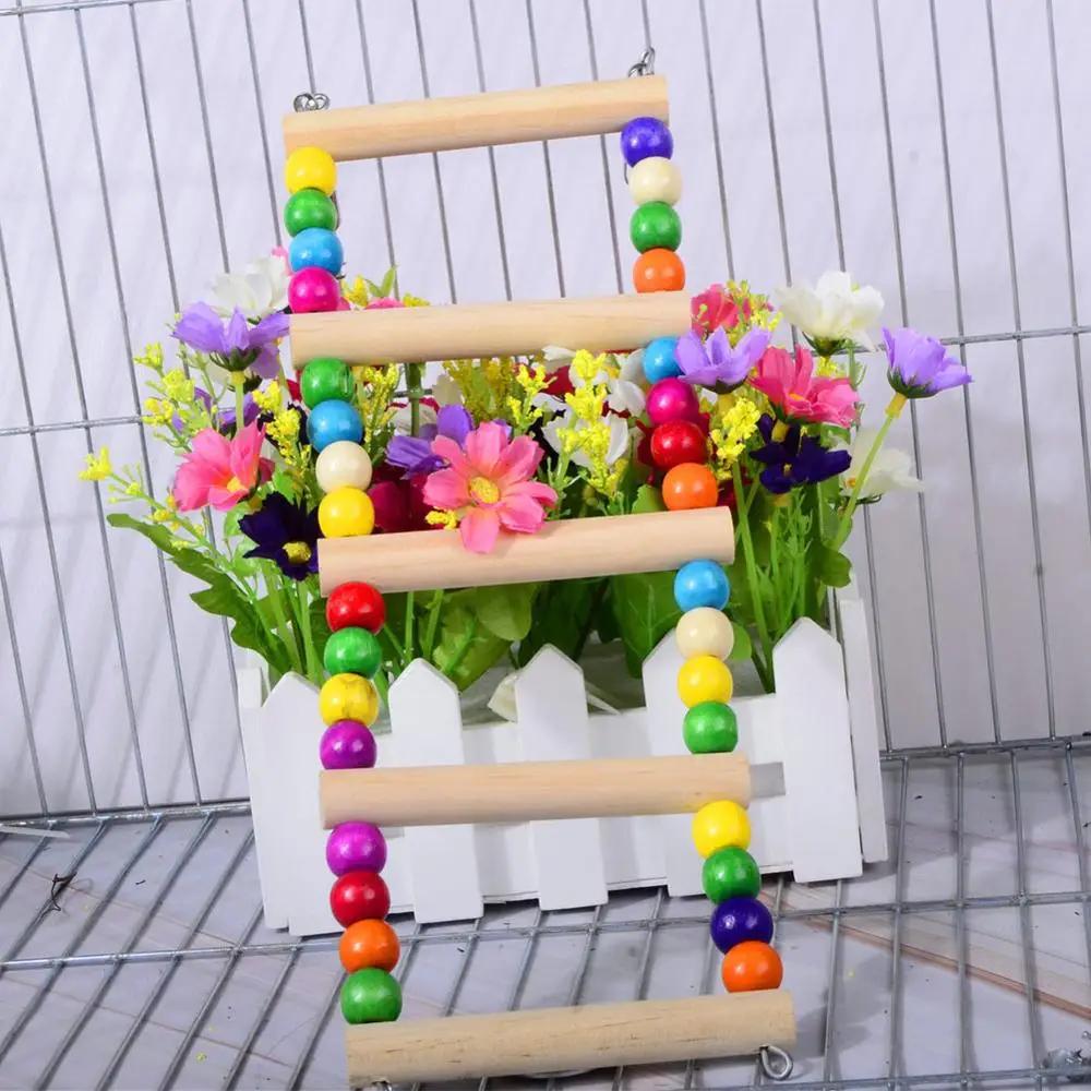 Новый бренд птицы домашние животные лестницы для попугаев восхождение игрушка