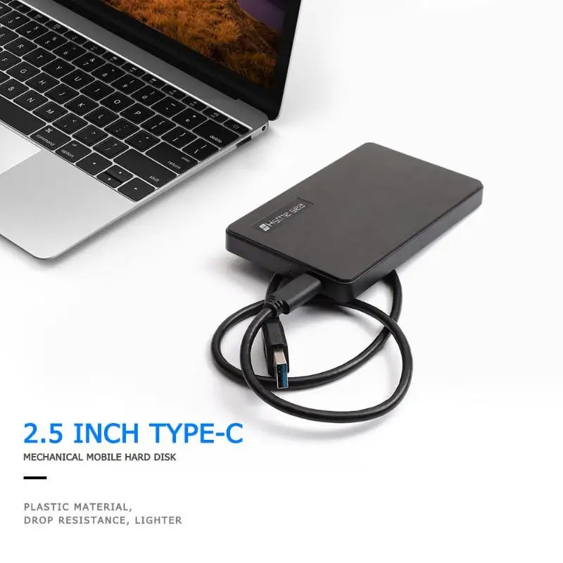 Внешний жесткий диск 2 5 дюйма Type C 1000 Гб/500 Гб/320 ГБ/120 ГБ USB 3 0 механический корпус