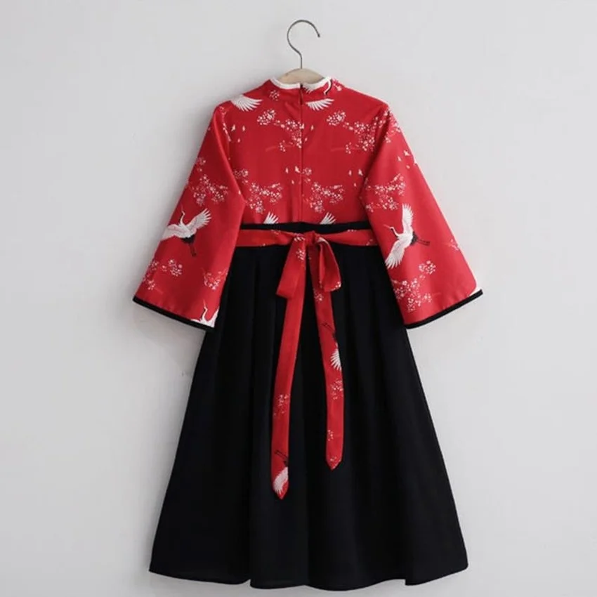 Юбка ханьфу в стиле ретро для девочек Китайская традиционная одежда комплект