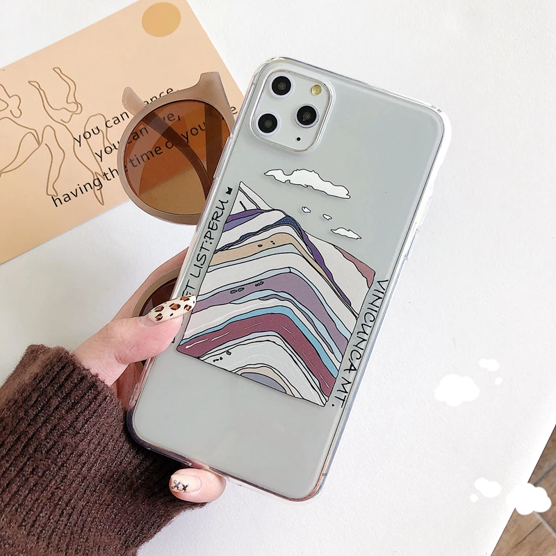 Силиконовый чехол для телефона iPhone 11 X XR XS Max 8 7 Plus креативная иллюстрация Мягкий