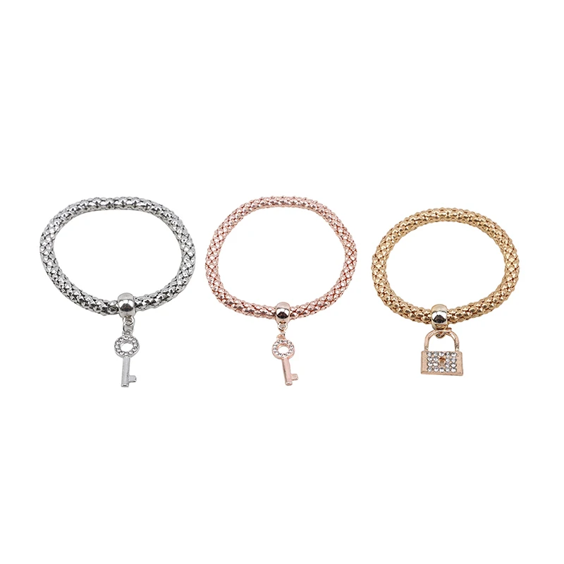 Новинка 2020 подвеска-медальон для ключей браслеты женщин многослойные золотистые