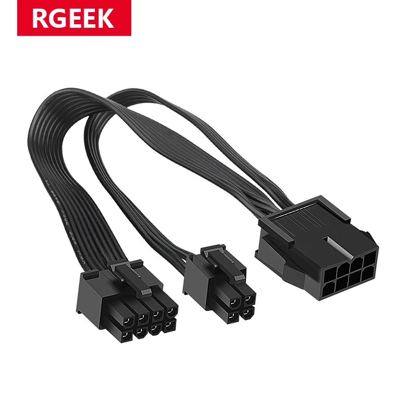 RGeek EPS CPU 8 Pin Female to ATX 8Pin + 4 Male шнур питания 4pin конвертер Удлинительный кабель 20 см |