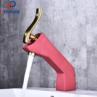 bathroom basin faucets gold handle copper sink mixer hot cold water deck mounted taps torneiras do banheiro %d1%81%d0%bc%d0%b5%d1%81%d0%b8%d1%82%d0%b5%d0%bb%d1%8c %d0%b4%d0%bb%d1%8f %d0%b2%d0%b0%d0%bd%d0%bd%d0%be%d0%b9