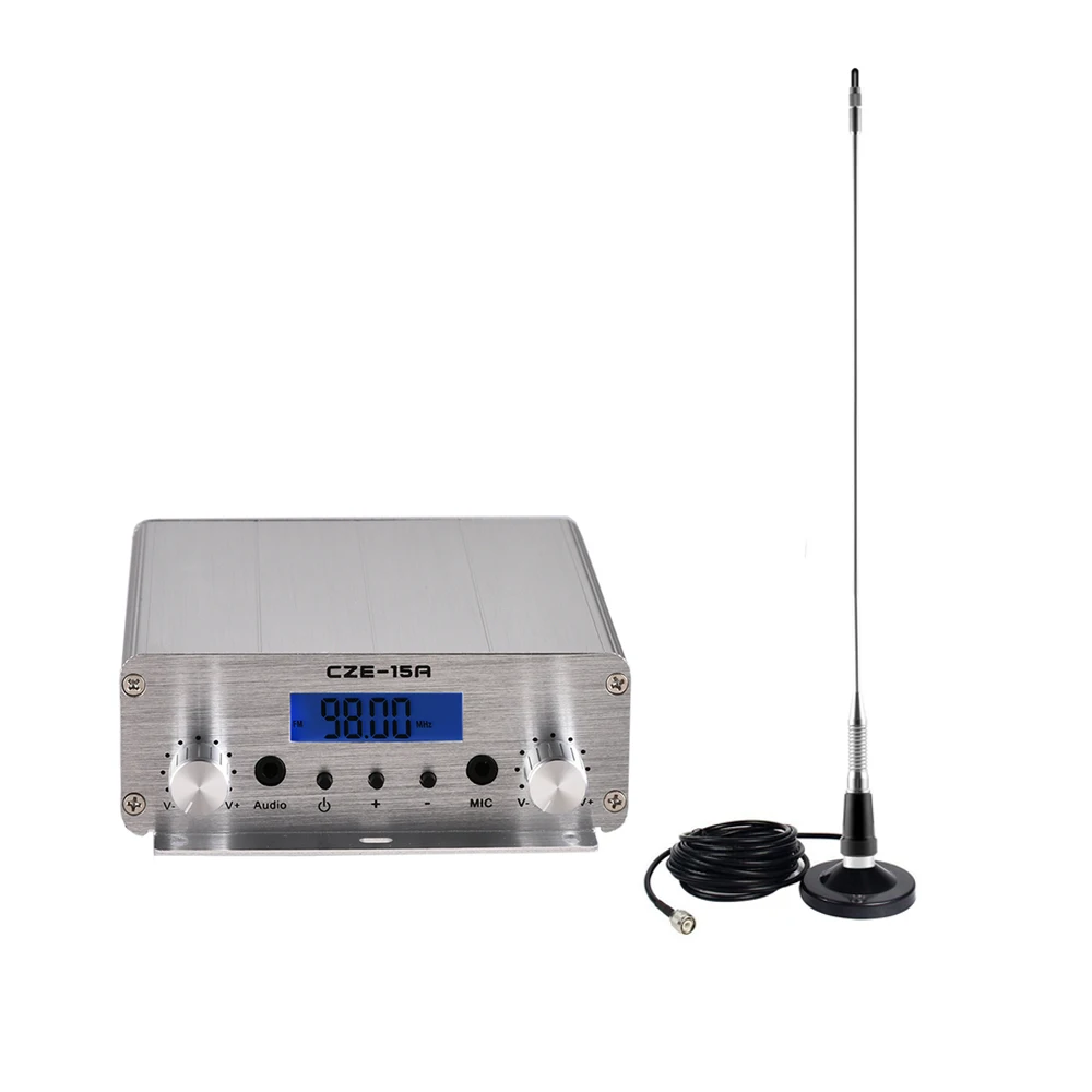 FU 15A 15 Вт MP3 радиоприемник FM передатчик для парковки церкви + автомобильная