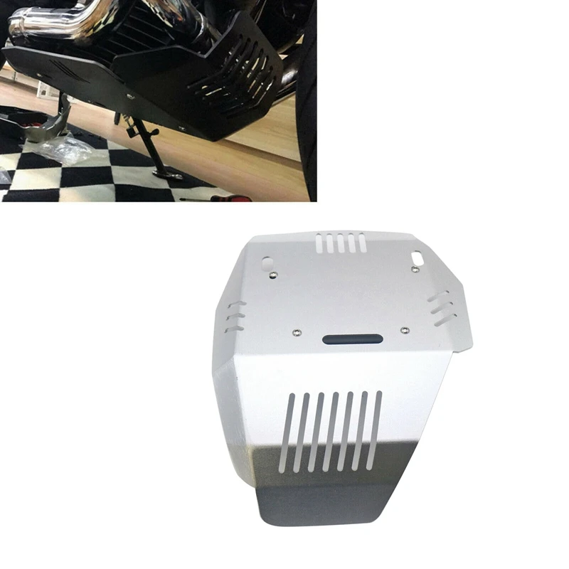 Серебряная Защита двигателя мотоцикла Bash Guard отстойная Пластина Крышка для Benelli