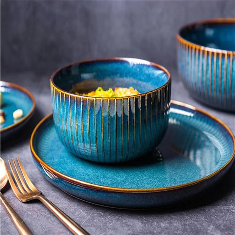 Тарелка для столовых приборов креативная Бытовая Керамическая тарелка