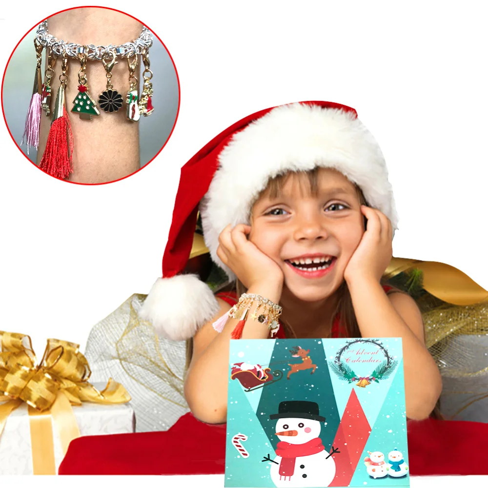 Рождественские подарки Рождественский календарь украшения для женщин и девочек