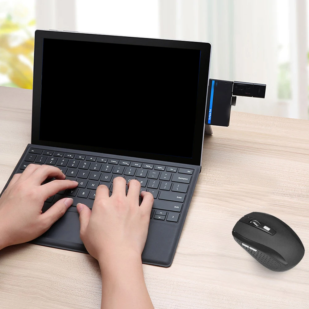 Беспроводная мышь с USB-приемником 2 4 ГГц 6 клавиш 1200DPI | Компьютеры и офис