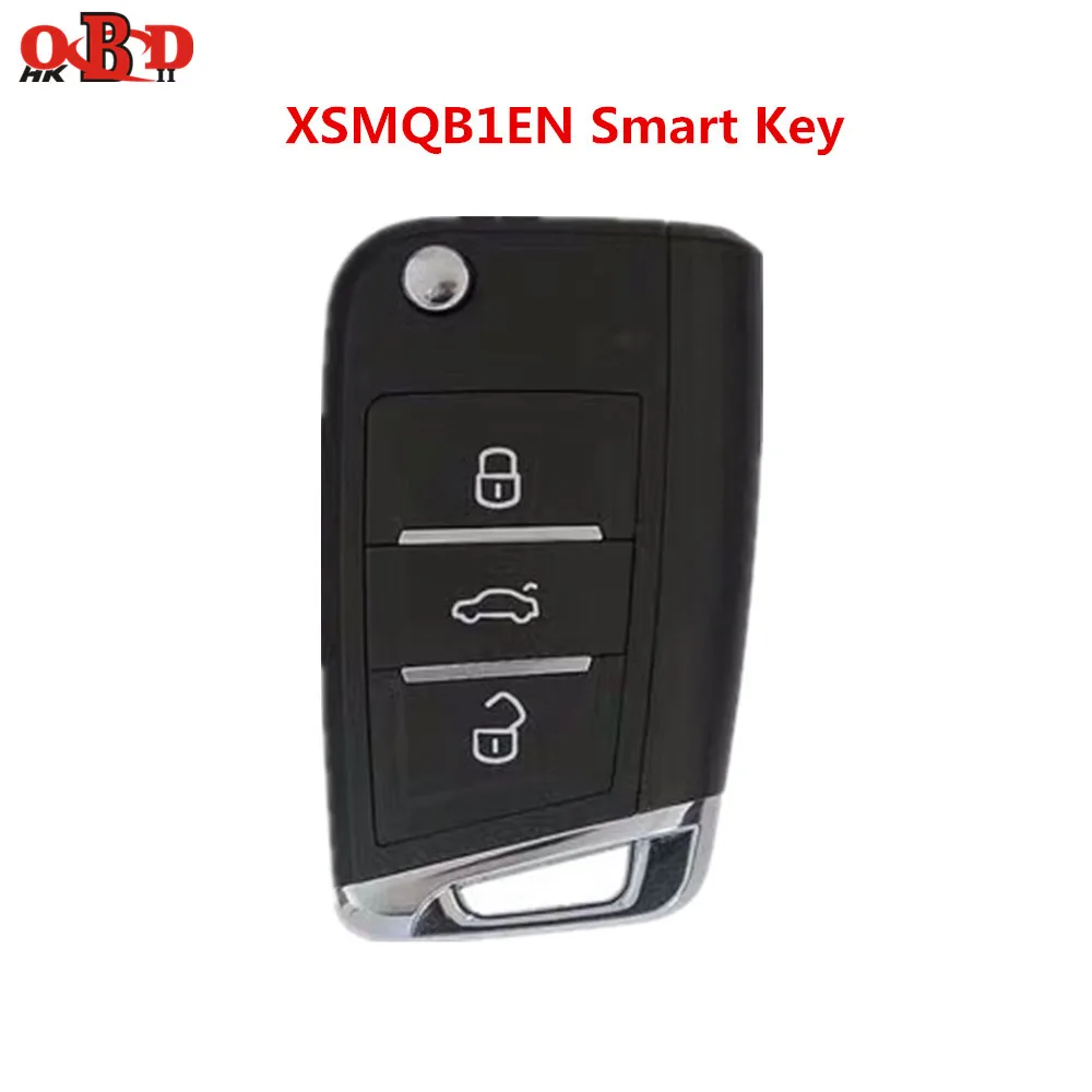 Smart key XSMQB1EN HKOBDII 1/10 шт. Универсальный 3/4 кнопки VVDI2/VVDI ключ инструмент Беспроводной/MQB пульт дистанционного управления смарт-ключ для Xhorse мини ключевой программист - Цвет: Smart key XSMQB1EN