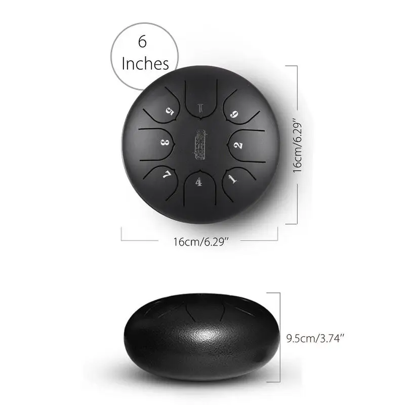 Барабан для языка 6 дюймов барабан настраивания 8 рук с барабаном барабанами