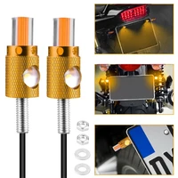 motorcycle led license plate bolt lights brake lamps turn signal lights bulbs 12v m6 yellow led lamps universal motorcycle parts