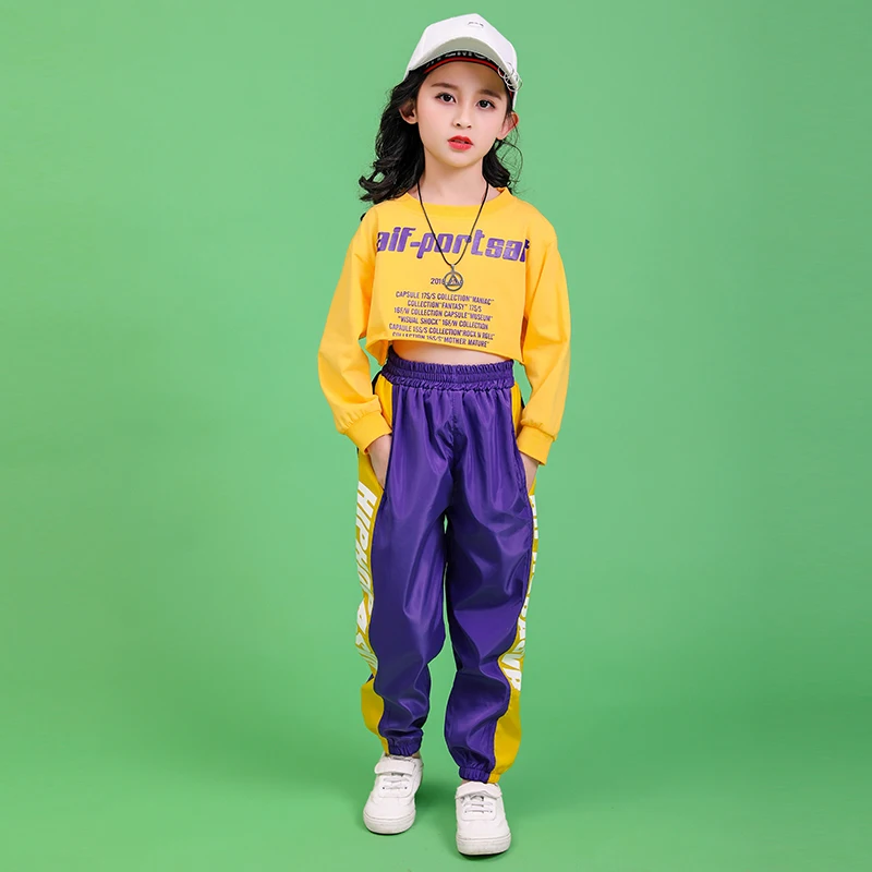 Комплект одежды для девочек из 2 предметов Детская футболка с длинным рукавом и