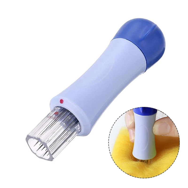 

LMDZ Plastic Punch Needle Set 7 Needles Embroidery Needle Pen for Felting Wool DIY Felting Craft Tool Handle Holder Starter Kit