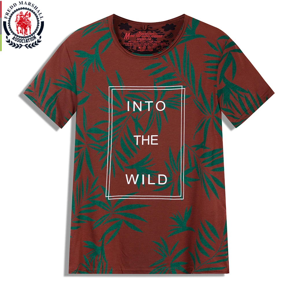 Мужская футболка с коротким рукавом и круглым вырезом из натурального