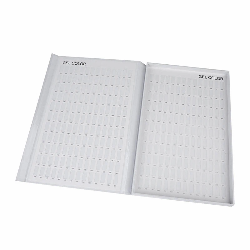 308 цветов советы для дизайна ногтей Дисплей книга диаграмма дисплей доска