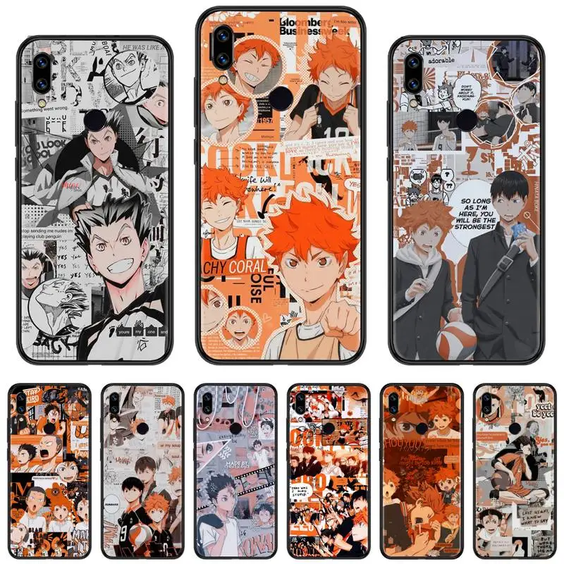 Чехол для телефона Haikyuu volleball anime Xiaomi Redmi Note 4 4x5 6 7 8 pro S2 PLUS 6A PRO мягкий чехол|Бамперы| |