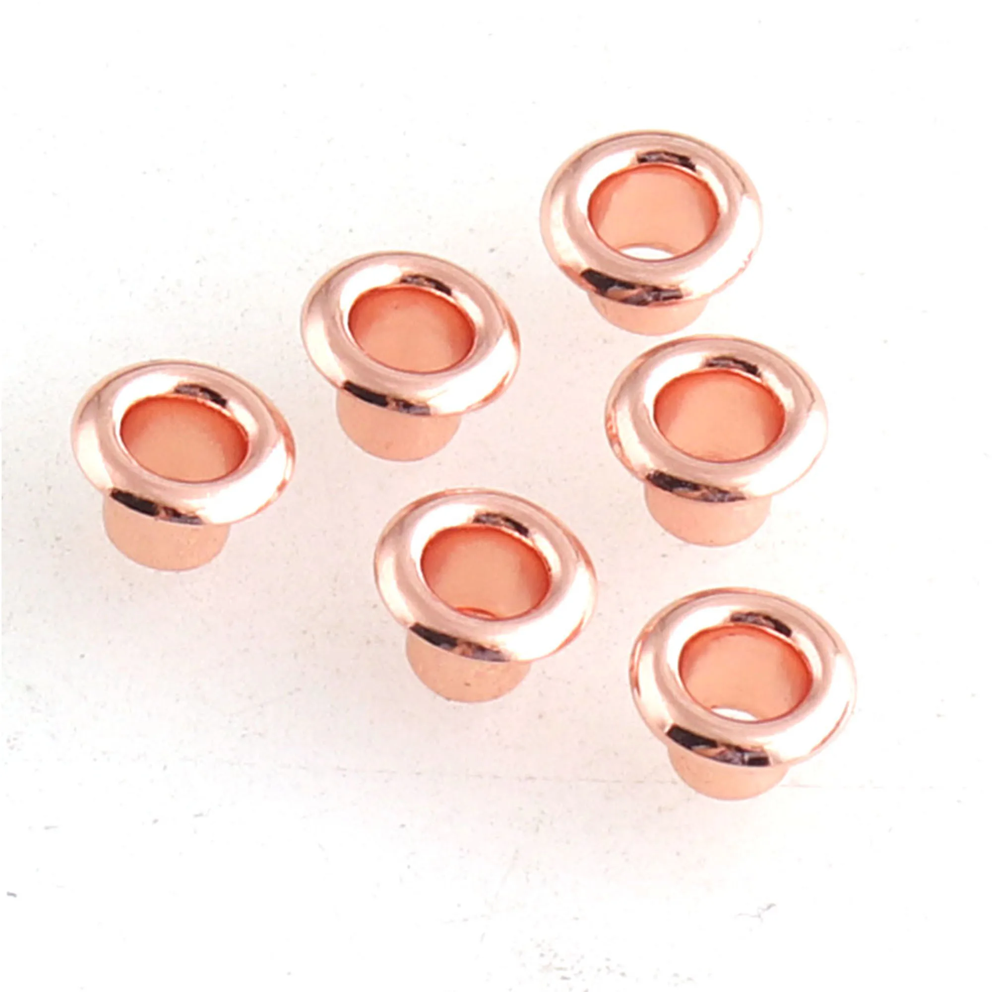 

Rose-gold Round Eyelets Rivets Leather Repair for DIY Leather Craft Supplies Clothing Scrap Booking Craft Projects 100 PCS 3mm