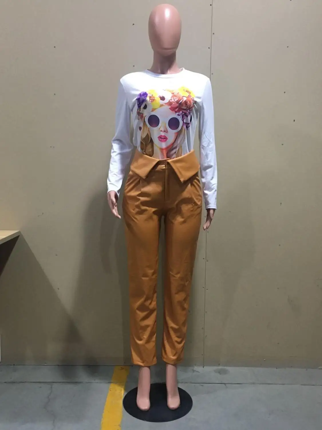 

2020 Autumn Winter Fashion PU Leather Women Pants High Waist Zipper Fly Stragight Pants Ankle Length High Quality Real Pictures