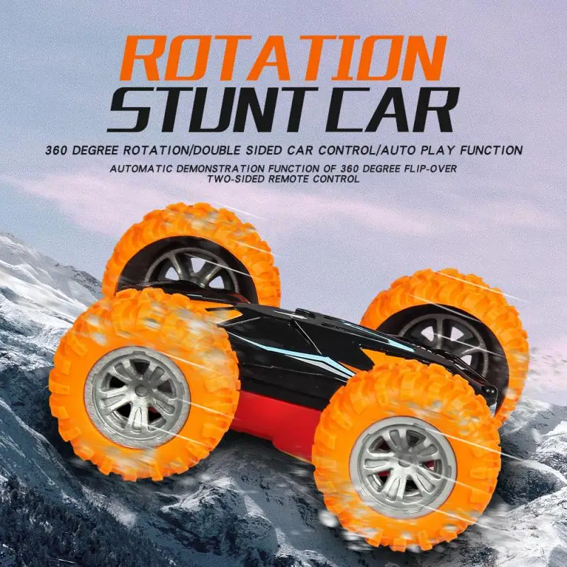 новый 4wd двусторонняя флип rc stunt а