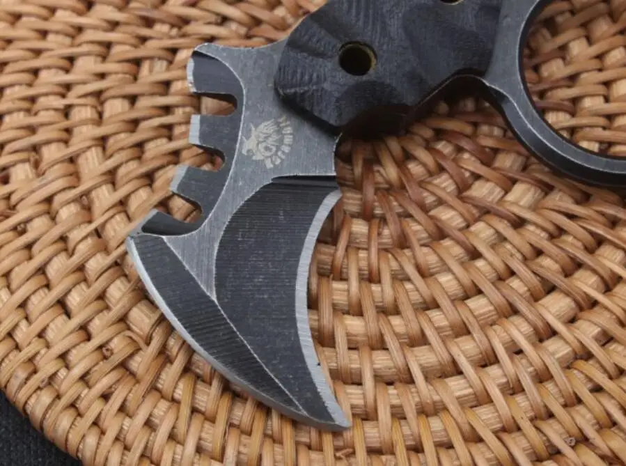 В один конец света дьявол мини Коготь Karambit Ножи AUS-8 лезвие Тактический карманный