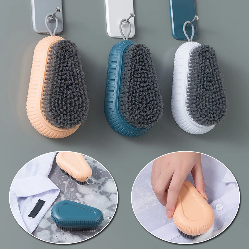 

1 Pcs Portable Laundry Brush Home Kitchen New Candy Color Soft Cleaning Brush Household Floor Hearth Clothes Shoes Washing Brush