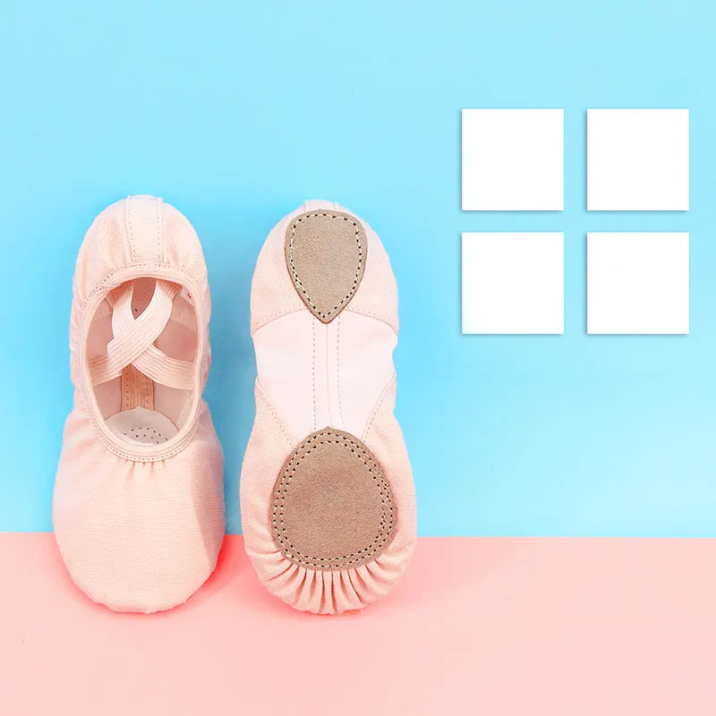 Children Ballet Cotton Canvas Dance Shoes Adult Flexible Soft Sole |