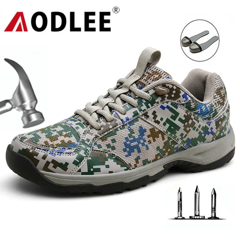 AODLEE безопасная обувь удобная дышащая противоразбивающая защитная Дамская