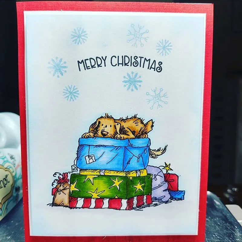 

Christmas Presents 2020 New Transparent Stamps and Dies for DIY Scrapbooking Paper Cards Making Crafts Supplies Clear Stamps
