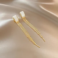 earrings 2021 new trend long style fashion european and american tassel earrings temperament atmosphere exaggerated jewelry