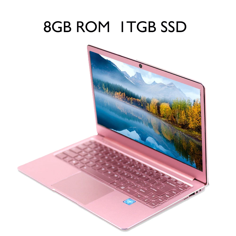 Ноутбук 14 дюймов Windows 10 Intel J3455 четырехъядерный 8 Гб ram 1TGB SSD rom Ноутбук 1920x1080 FHD дисплей ультрабук с полной клавиатурой - Цвет: 8GB ROM  1TGB SSD