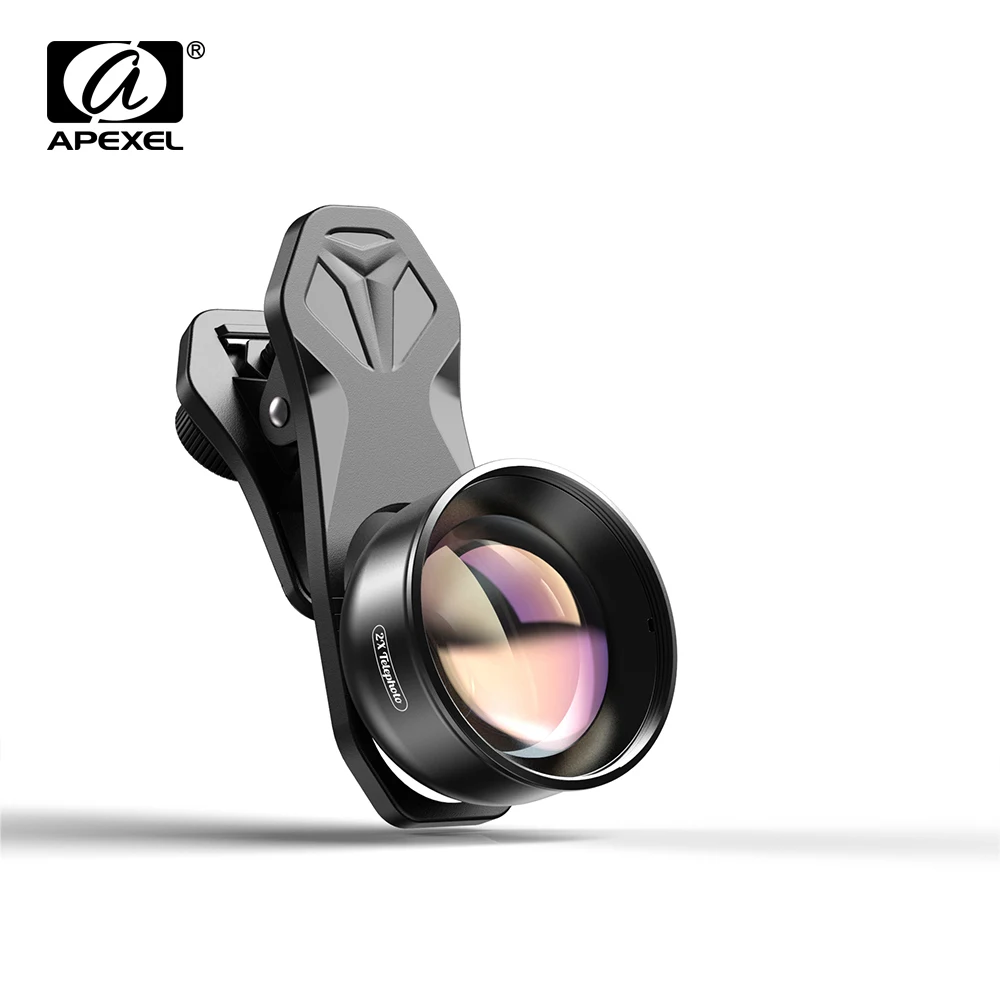 APEXEL HD 2X телескоп объектив 4K телефото зум камеры CPL + Звездный фильтр для iPhone X XS Max