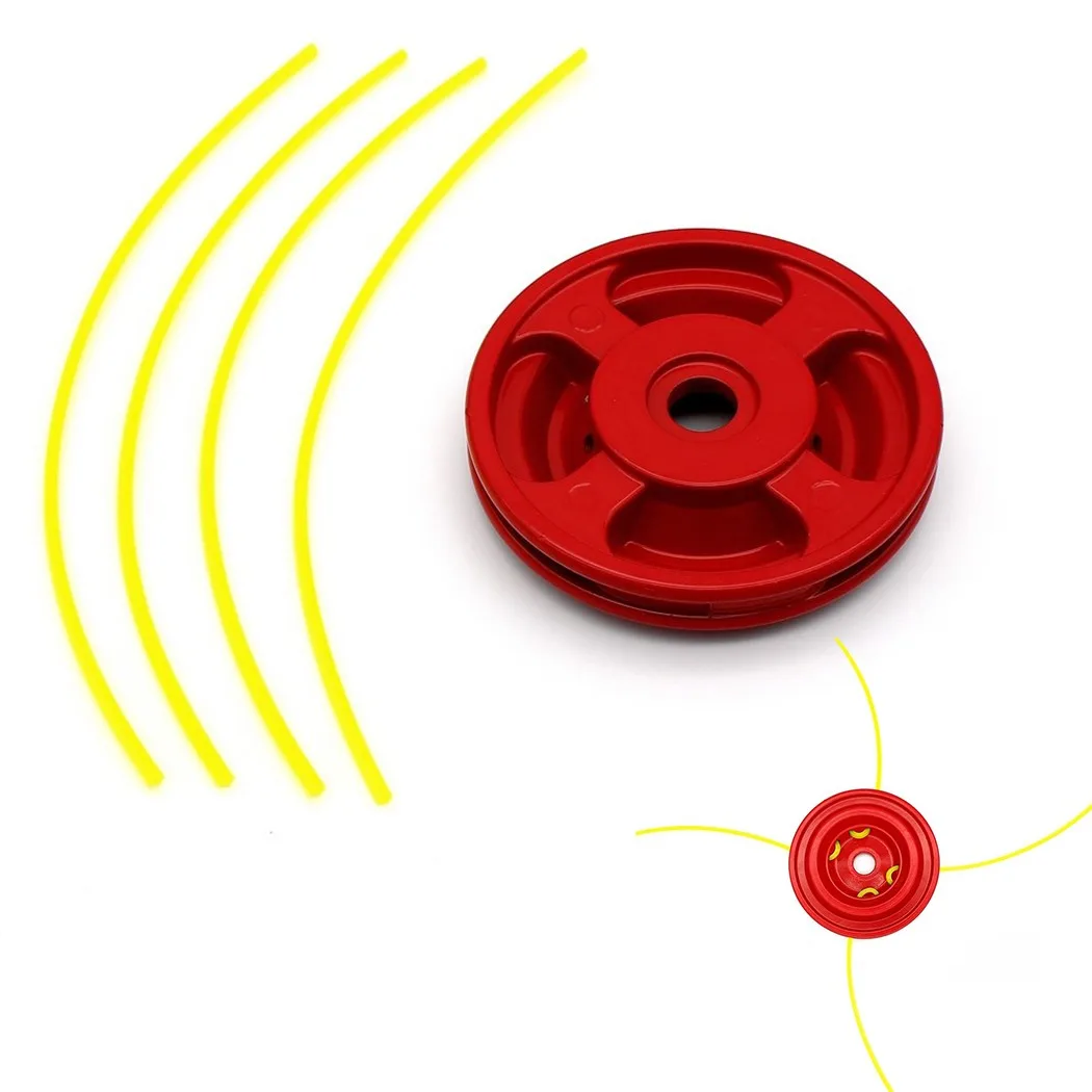 

1 Piece Aluminum Plate 4 Pieces Trimmer Strings Universal Aluminum Plate With Four Trimmer String For Brush Cutter
