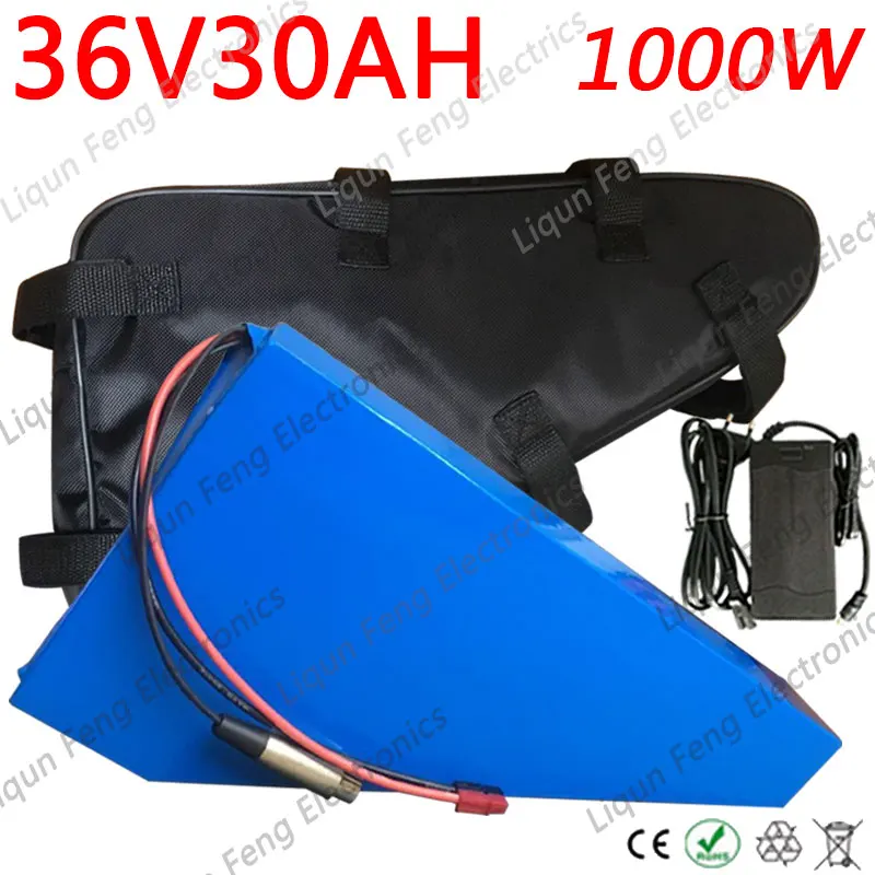 Бесплатная доставка 36В батарея 36 В 30ач электрическая для велосипеда литиевая с