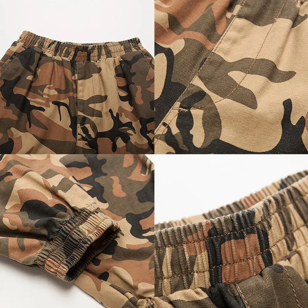 Мужские длинные брюки в стиле милитари черные камуфляжные карго хип хоп свободные тактические Спортивные