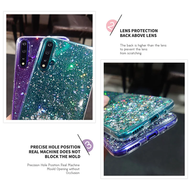 Bling Glitter Case For Huawei Y9 Y7 Prime Y5 Y6 2019 Y7A Y7P Cases Huawei Honor 10i 9X 8X 8A 10 Lite 20 Pro 9A 9C 8S 20S Covers