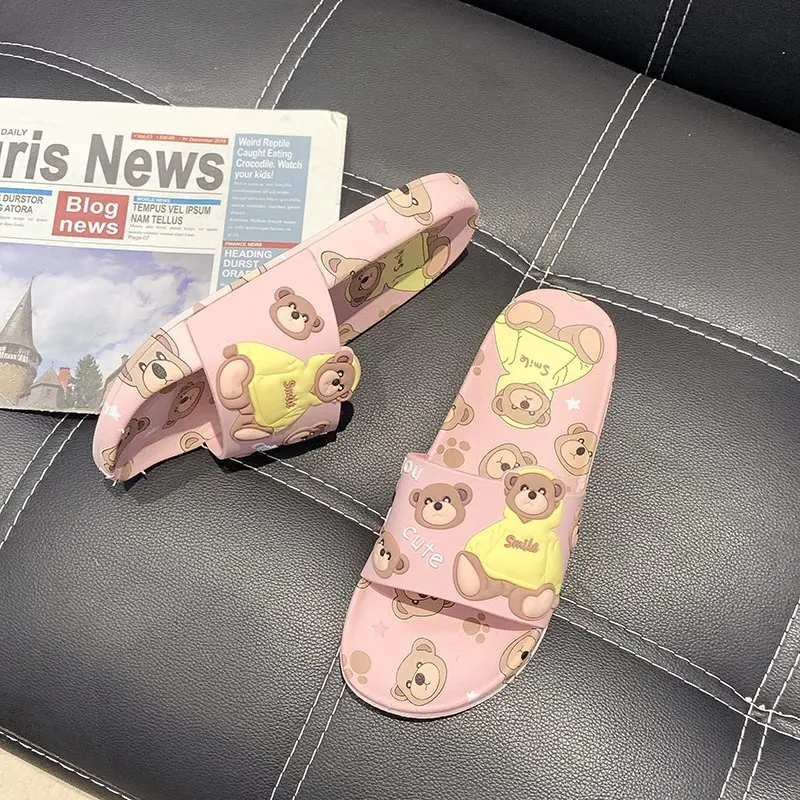 

Summer women sandals slippers Sandals Summer Fashion Slip On Beach Flip Flops Women Indoor Bathroom Flat Slides 2021