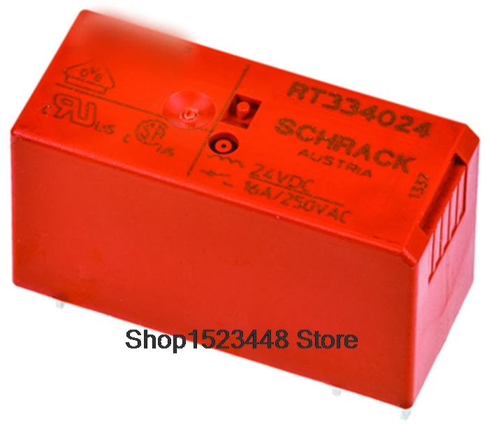 10pcs/lot New RT334024 16A RT334024-24v 24vdc 25vac 6PIN