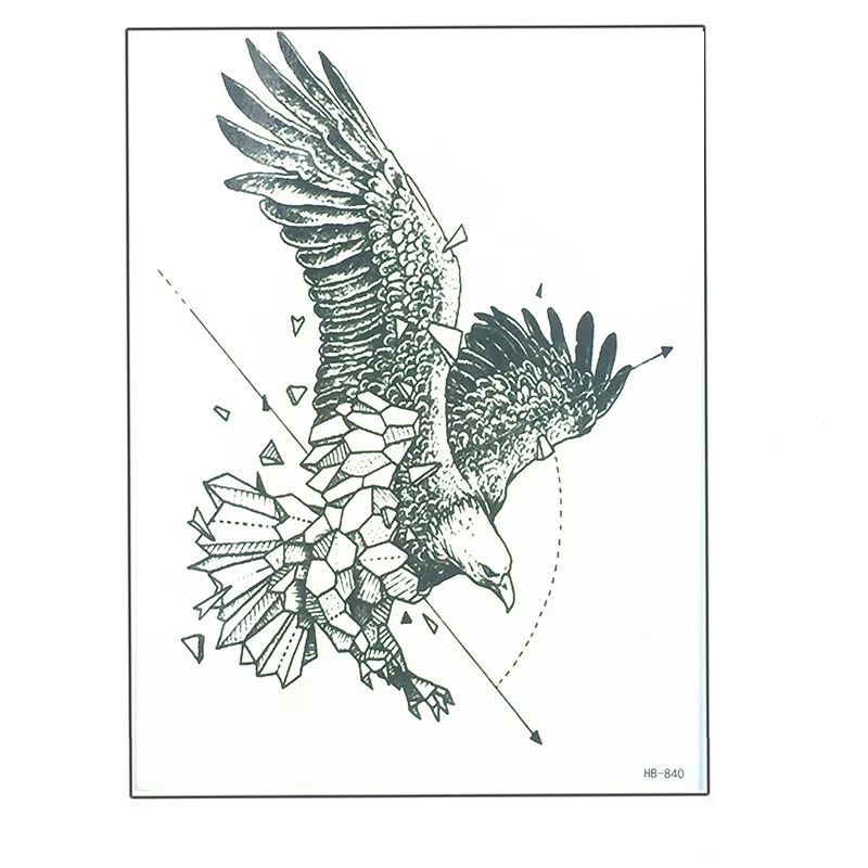 21x15 см Новая мода Летающая ворона Сексуальная вспышка водостойкая Татуировка