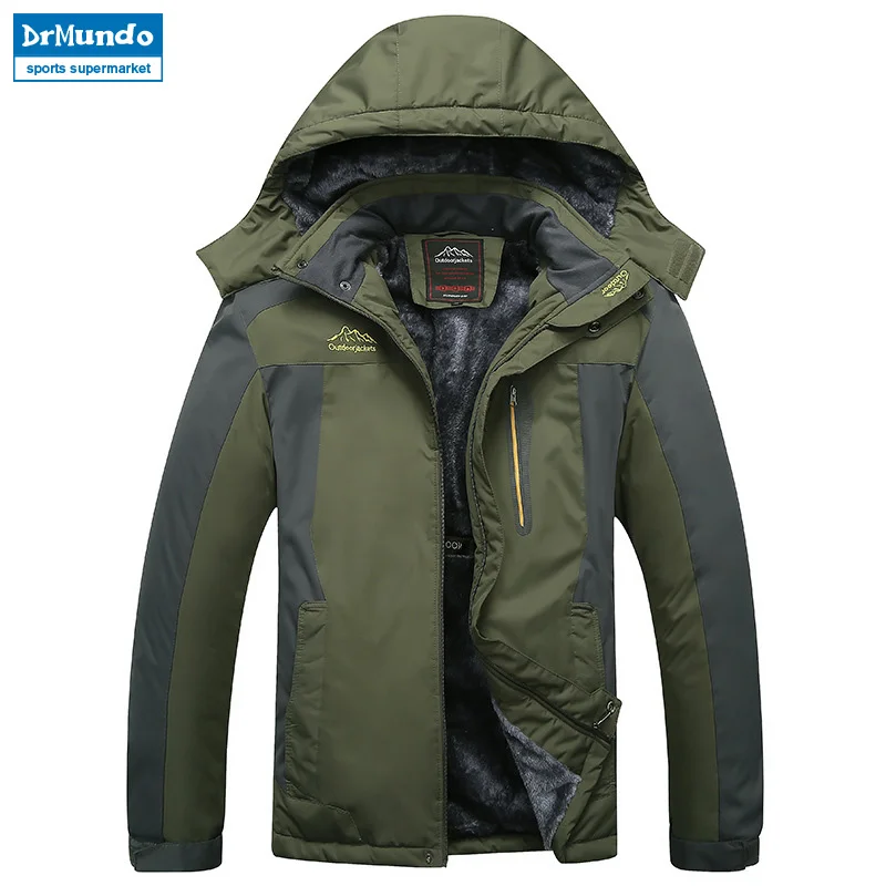 Мужская зимняя флисовая термокуртка ветровка для занятий спортом на открытом