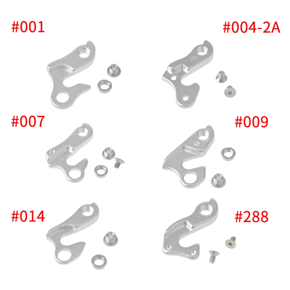 

Rear Gear Hanger Bikes Rear Gear Tail Hook Drop Out Adapter For Mountain Bike Aluminium Alloy Durable Set of Screws