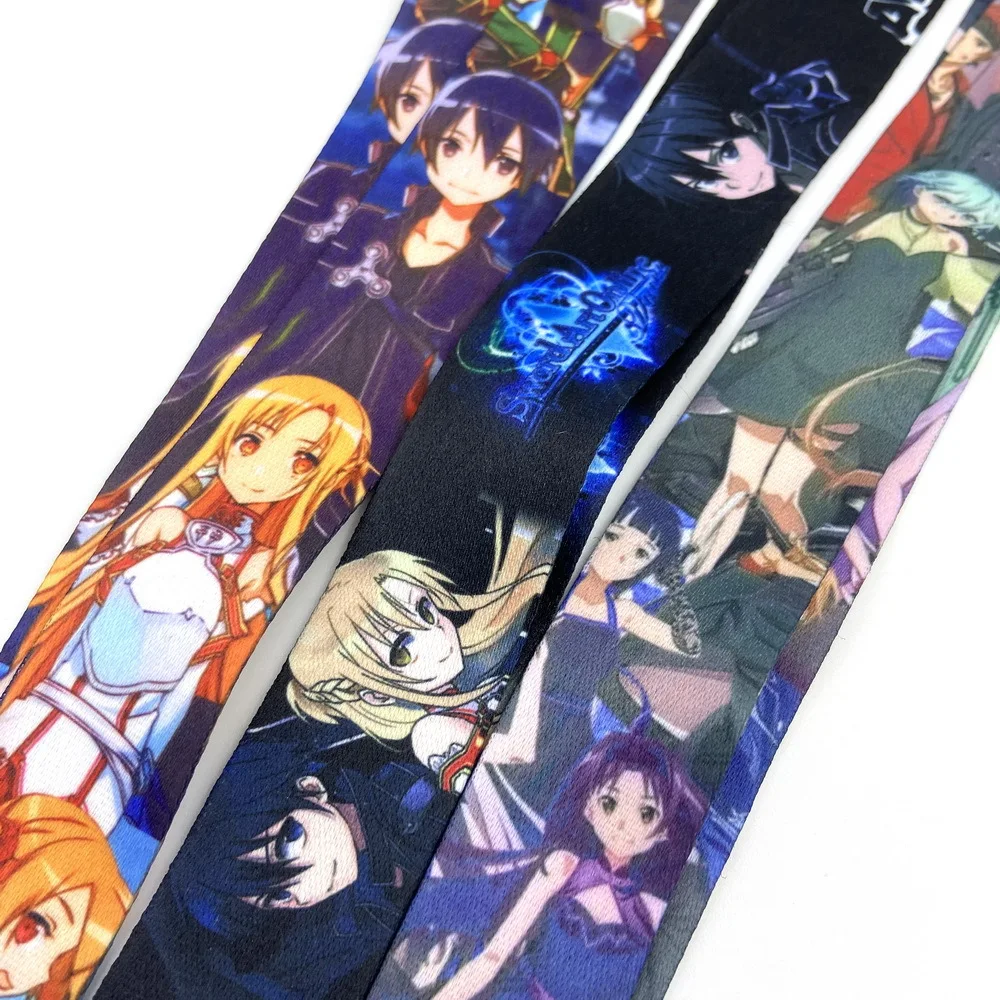 Брелок для ключей с мечом в Интернете брелок фигурки Кирито и Асуна мультяшным