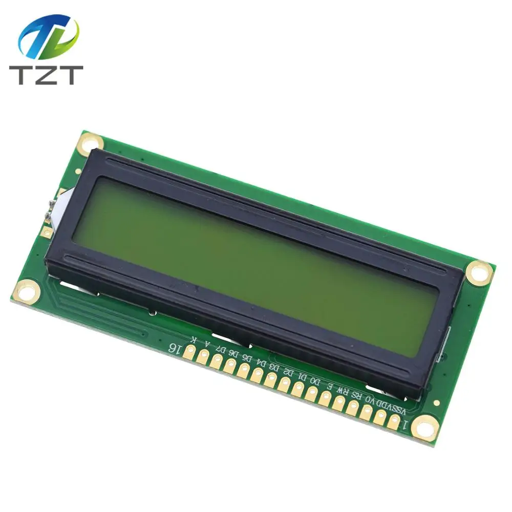 TZT LCD1602 1602 module Blue green screen 16x2 Character LCD Display Module HD44780 Controller blue blacklight | Электронные
