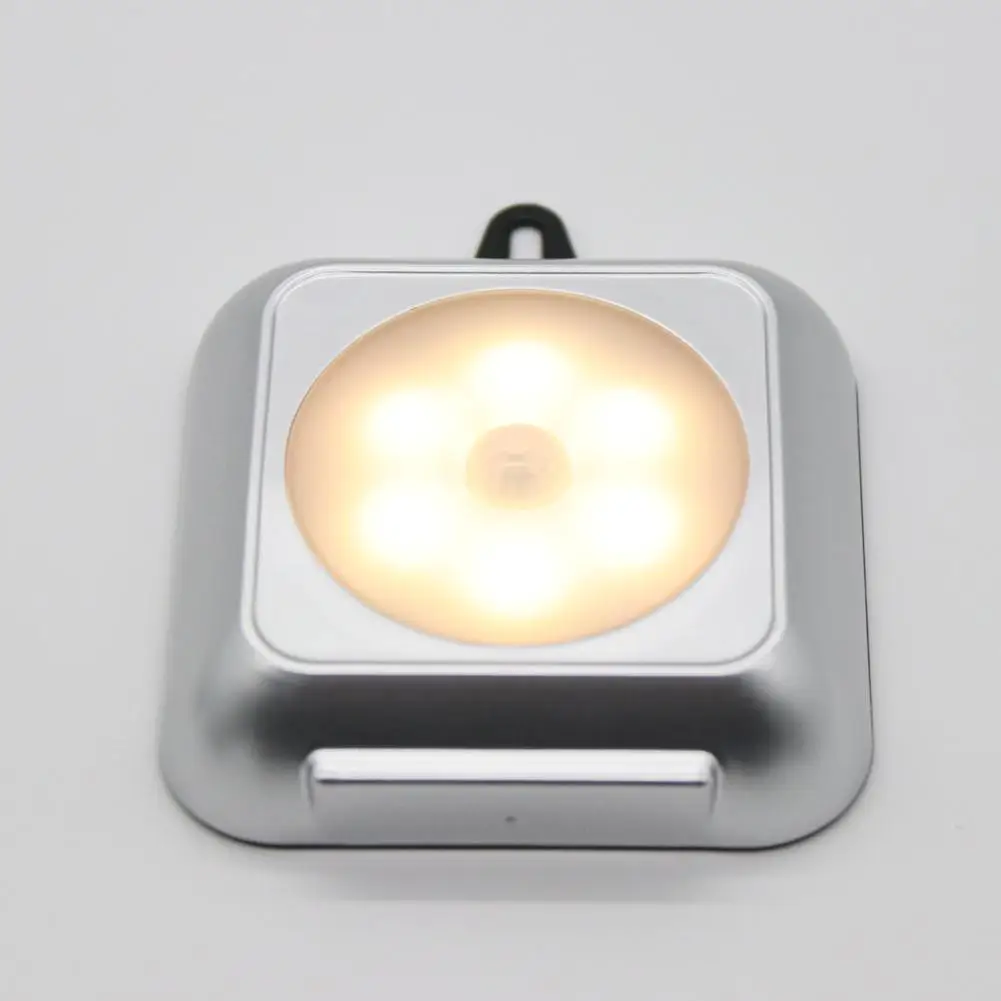 1 шт. 6 светодиодов квадратный датчик движения Ночной светильник под шкафчик