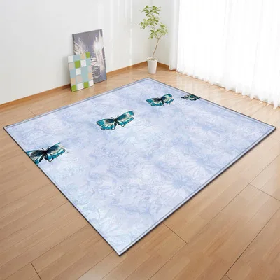 

RULDGEE 1PC European Living Room Carpet Bedroom Dining Room Big Large Size Polyester Fibre Carpet
