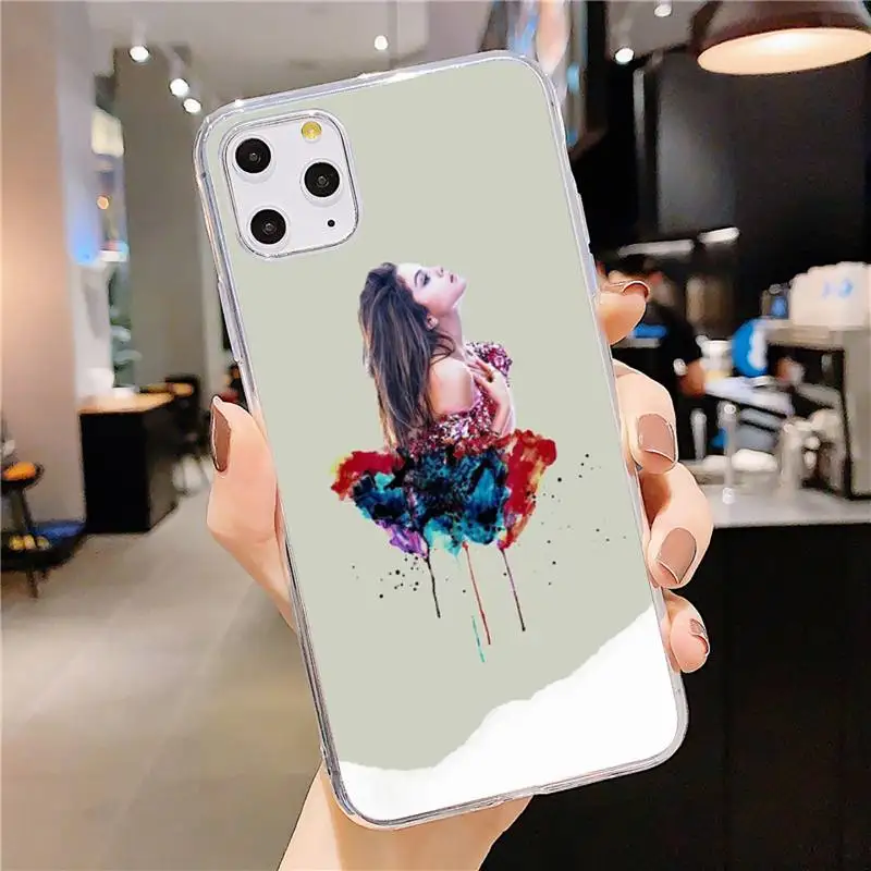 

Selena Gomez Singer Phone Case Transparent soft For iphone 5 5s 5c se 6 6s 7 8 11 12 plus mini x xs xr pro max