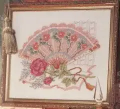 

T220 китайский стиль [розовый веер] Элегантный классический точный Набор для вышивки крестиком