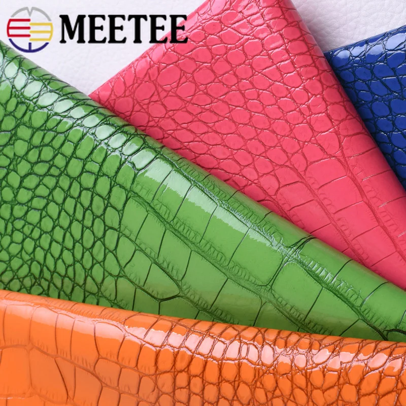 Meetee 95x0 8 см толщина мм ПВХ яркая синтетическая кожа ткань искусственная DIY сумки