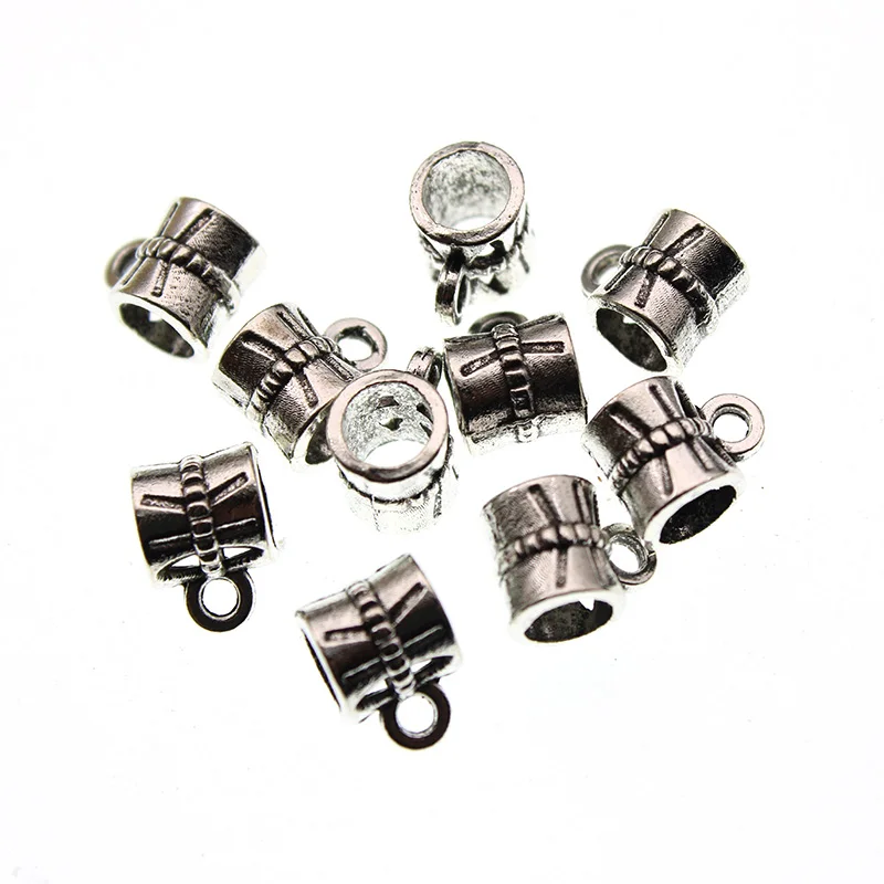 antique silver 30 шт. серебристого и золотистого цвета, очаровательные бусины, подвеска, зажим, застежка, разъемы для браслета, ожерелья, DIY, аксессуары для изготовления ювелирных изделий - Цвет: antique silver