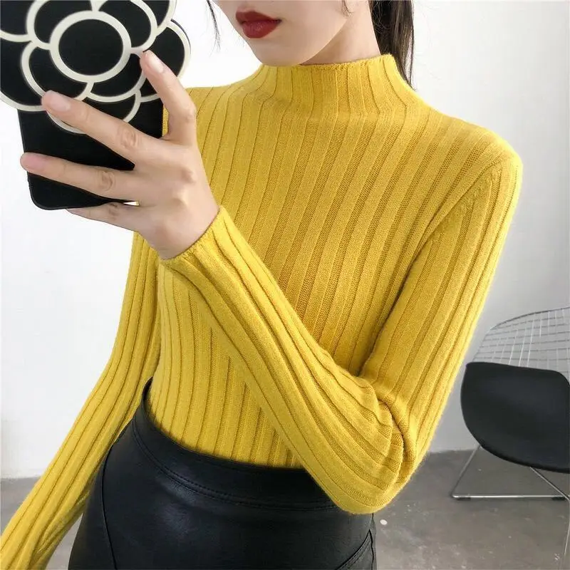 

Turtleneck women pull femme sweter damski jersey hiver swetry long sleeve vrouw truien camisolas knit casual cuello pullover