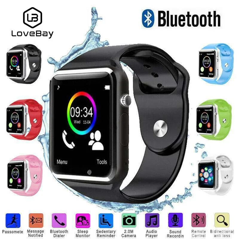 Смарт-часы A1 2021 дюйма Bluetooth SIM-карта поддержка Apple HUAWEI Xiaomi Android iOS Детские |